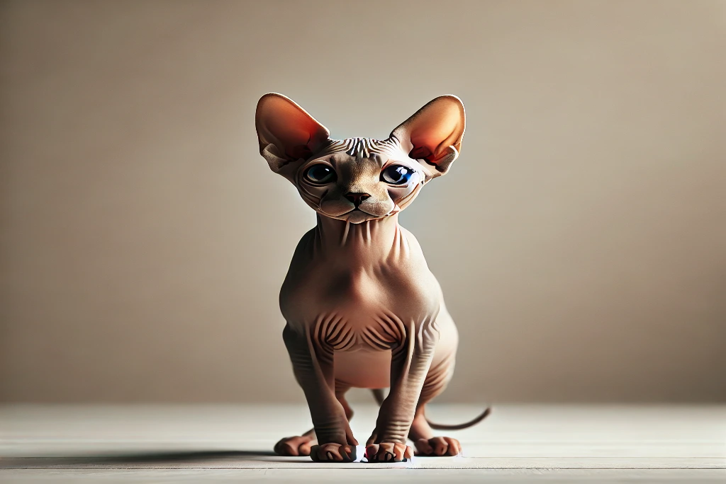 gatos con menos pelo sphynx